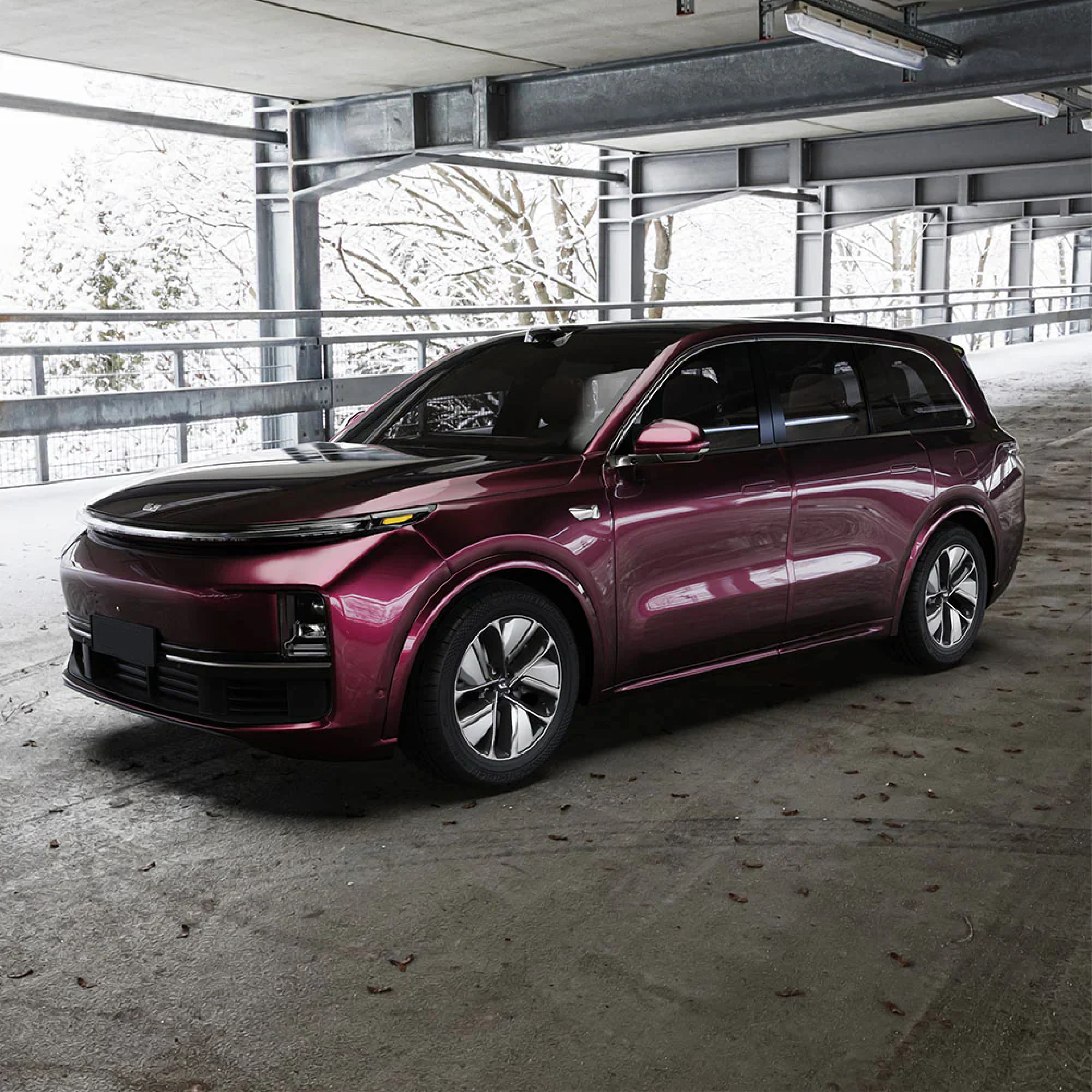 Gloss Black Rose Vinyl Car Wrap applied to vehicle, showcasing deep black color with subtle rose undertones and a sleek high-gloss reflective finish