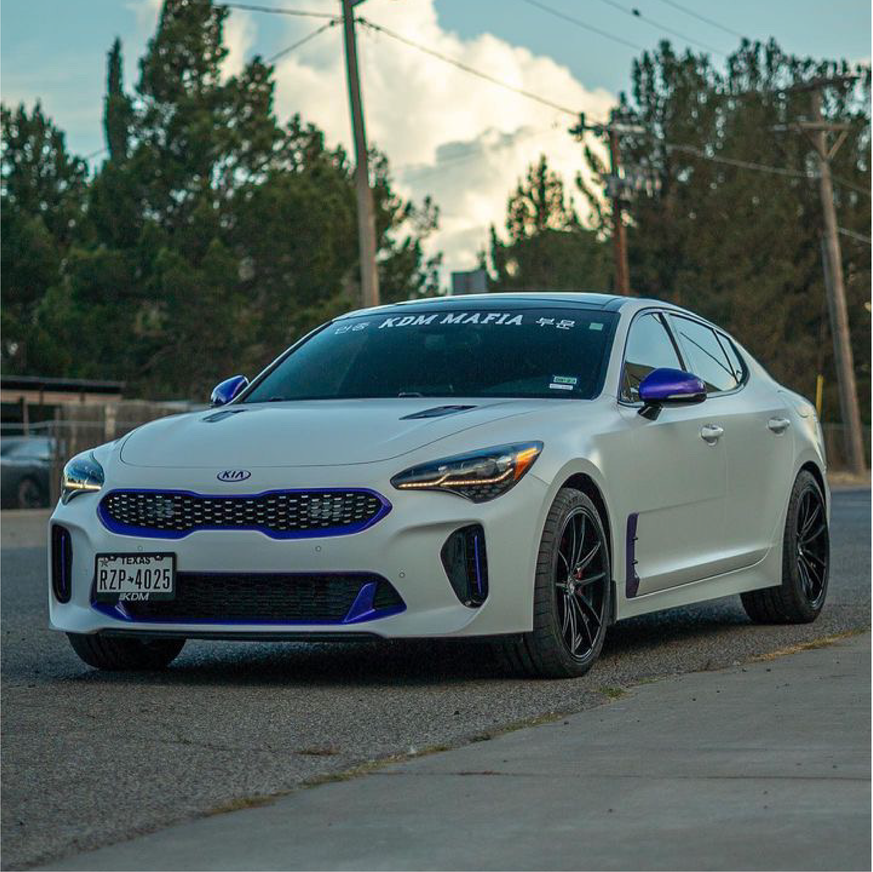 Satin White Vinyl Car Wrap applied to vehicle, featuring a smooth satin finish with clean white color and refined, low-gloss appearance