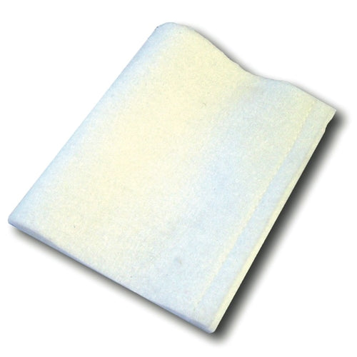A white felt hard card sleeve.