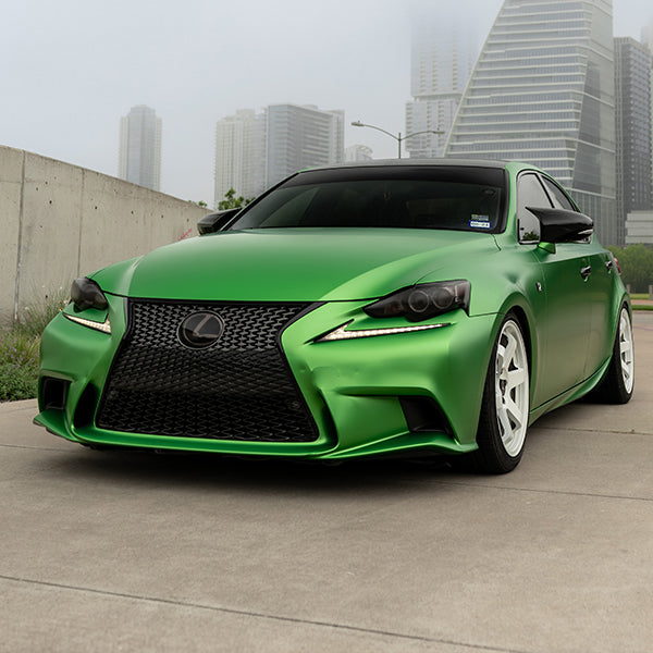 60" Satin Cheetah Green Metallic Vinyl Car Wrap