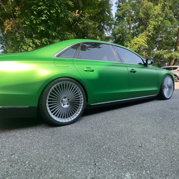 60" Satin Cheetah Green Metallic Vinyl Car Wrap