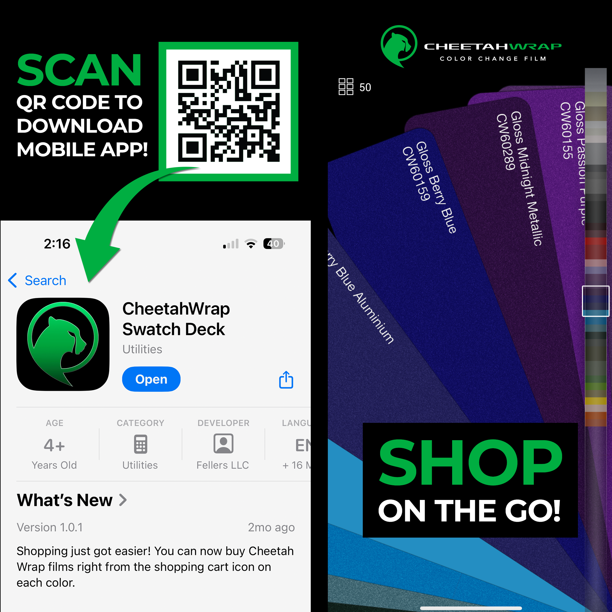 CheetahWrap Vinyl Wrap Swatch Deck