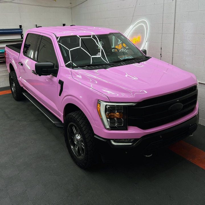 60" Gloss Bubblegum Pink Vinyl Car Wrap