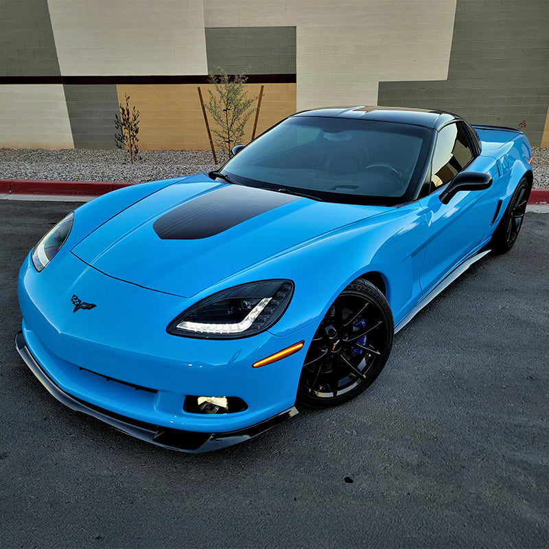 60" Gloss Light Blue Vinyl Car Wrap