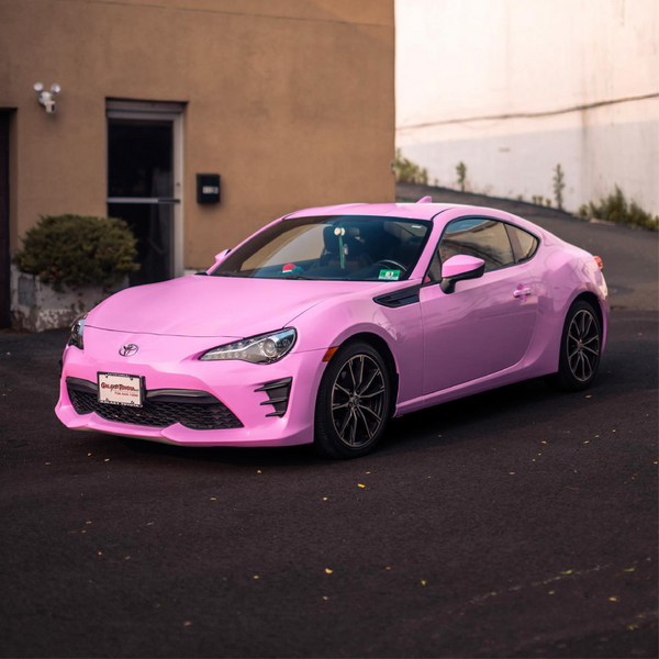60" Gloss Bubblegum Pink Vinyl Car Wrap
