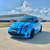 Gloss Light Blue Vinyl Car Wrap applied to vehicle, showcasing soft sky-blue color with a smooth high-gloss finish and reflective surface