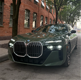 Gloss Military Green Vinyl Car Wrap applied to vehicle, showcasing rich army green color with a smooth, high-gloss finish and reflective surface