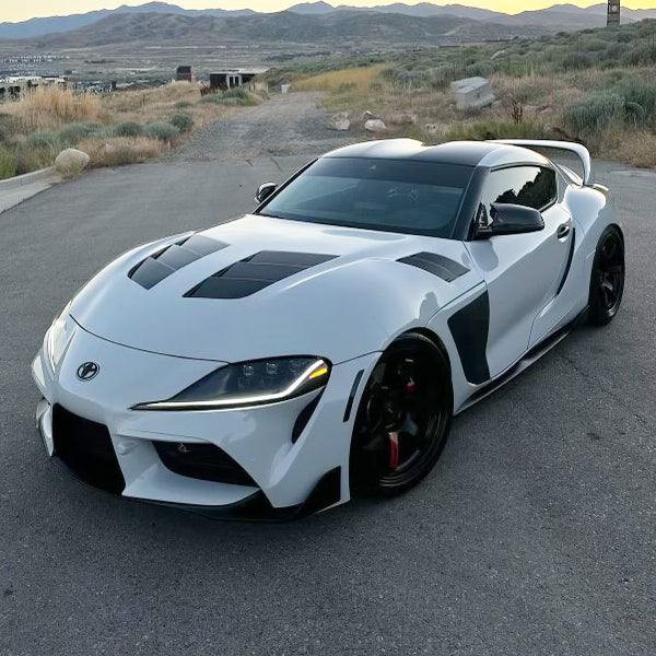 Gloss Light Gray Vinyl Car Wrap applied to vehicle, showing smooth high-gloss finish and clean light gray color with reflective surface