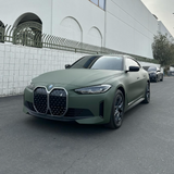 Matte Military Green Vinyl Car Wrap applied to vehicle, featuring a deep tactical green color with smooth matte finish and rugged, non-reflective appearance