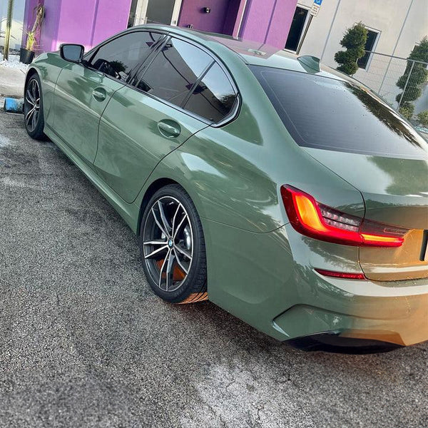 60" Gloss Military Green Vinyl Car Wrap