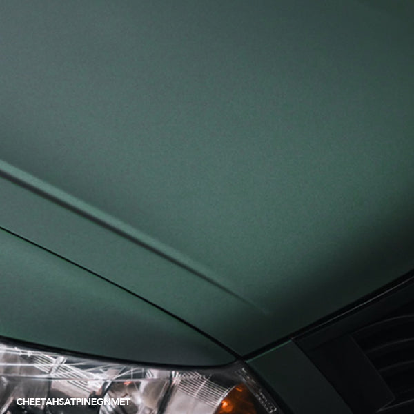 60" Satin Pine Green Metallic Vinyl Car Wrap