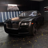 60" Satin Black Vinyl Car Wrap