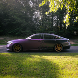 60" Satin Black Rose Aluminum Vinyl Car Wrap