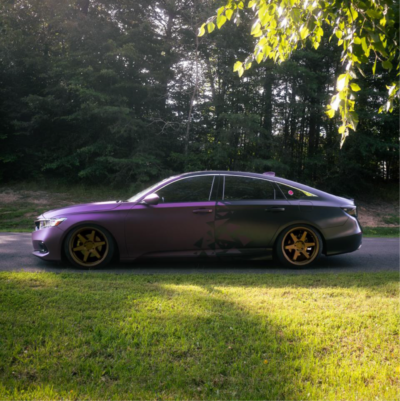 60" Satin Black Rose Aluminum Vinyl Car Wrap