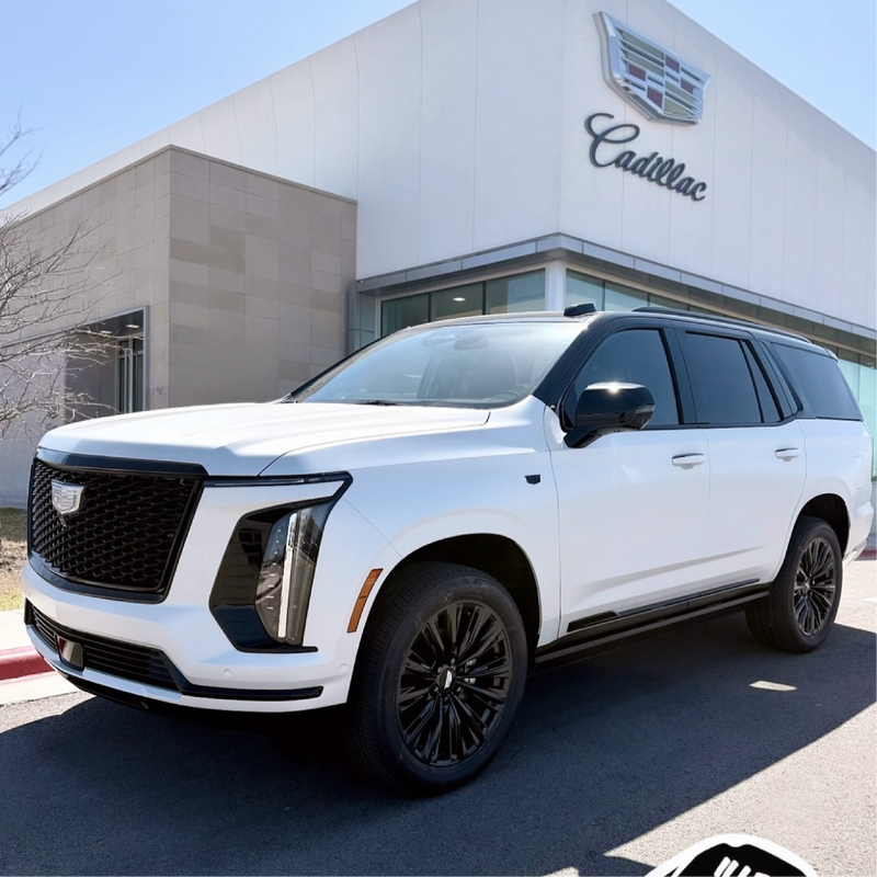 Satin Pearl White Vinyl Car Wrap applied to vehicle, showcasing smooth satin finish with subtle pearlescent shimmer and clean white tone