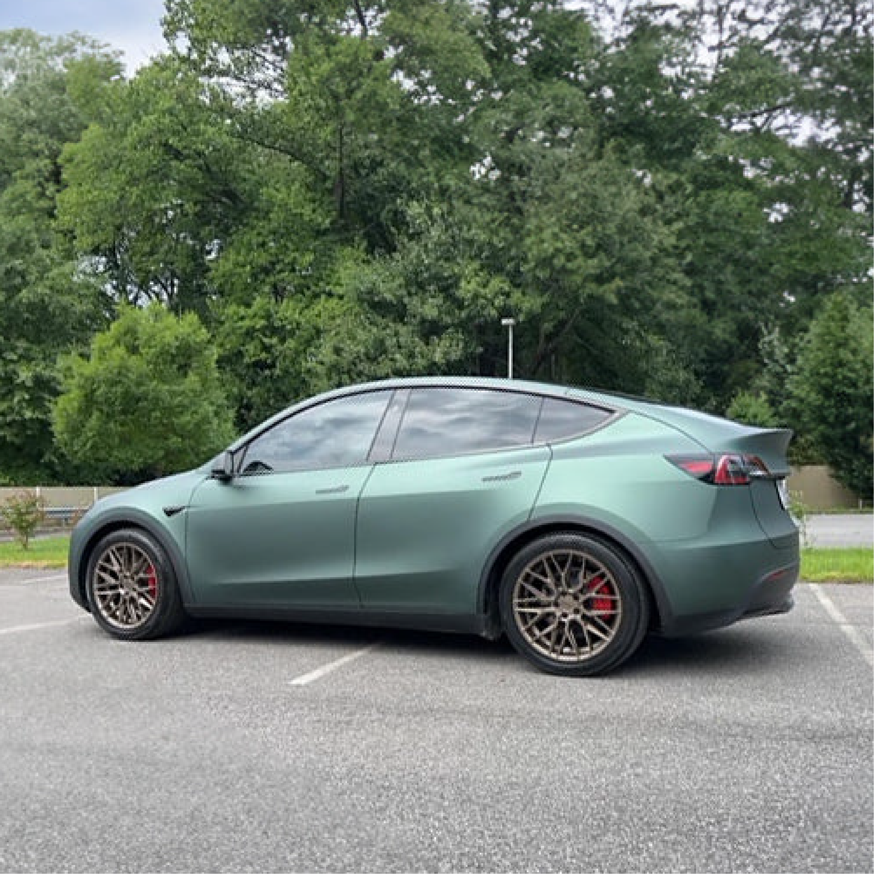 Satin Pine Green Metallic Vinyl Car Wrap – 60 inch roll featuring smooth satin finish with deep pine green color and subtle metallic sheen