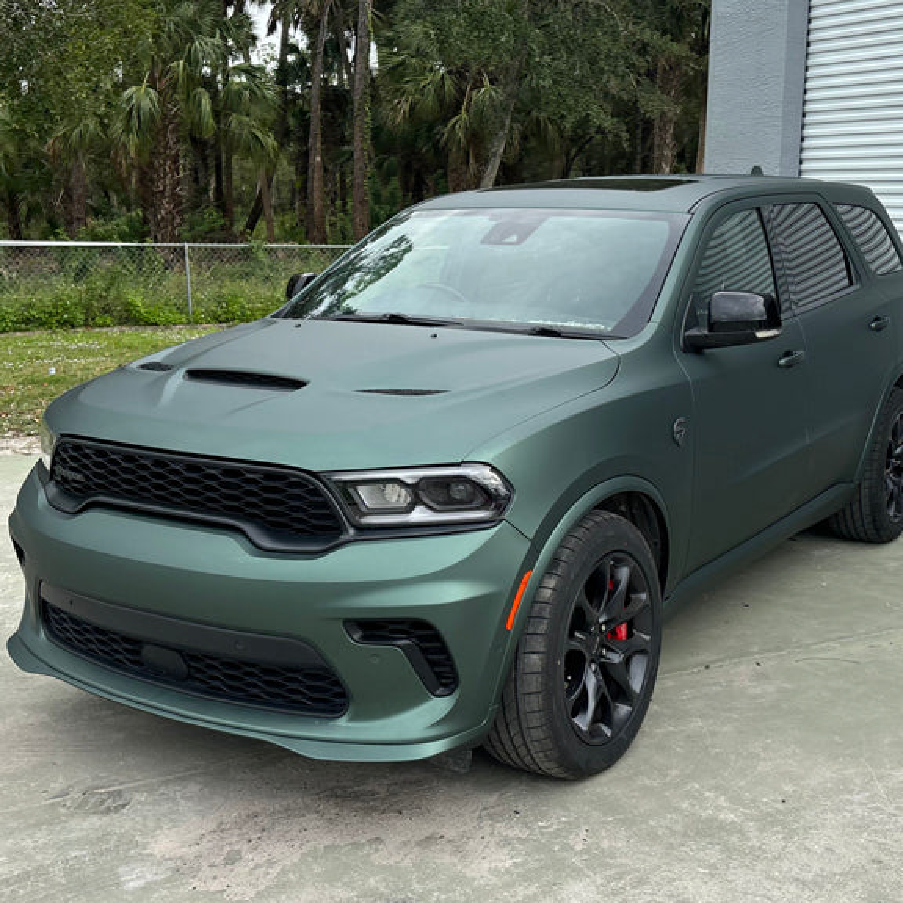 Satin Pine Green Metallic Vinyl Car Wrap – 60 inch roll featuring smooth satin finish with deep pine green color and subtle metallic sheen