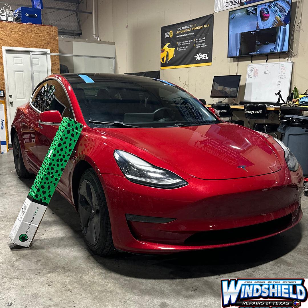 Ceramic IR Pro Series Automotive Window Film roll shown in varying tint levels from 5% to 75%, highlighting smooth finish and available widths from 20 to 60 inches