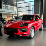 Gloss Carmine Red Vinyl Car Wrap applied to vehicle, showcasing bold carmine red color with a smooth high-gloss finish and reflective surface