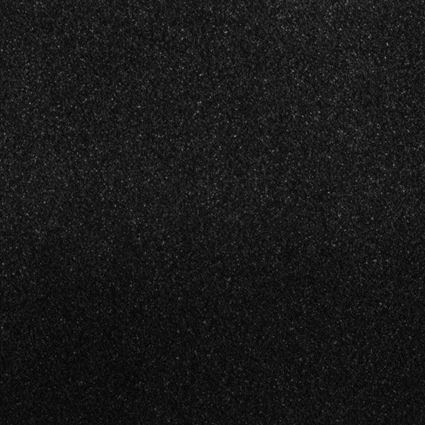 Gloss Black Metallic Vinyl Car Wrap applied to vehicle, showcasing deep black color with metallic flake and a smooth high-gloss reflective finish