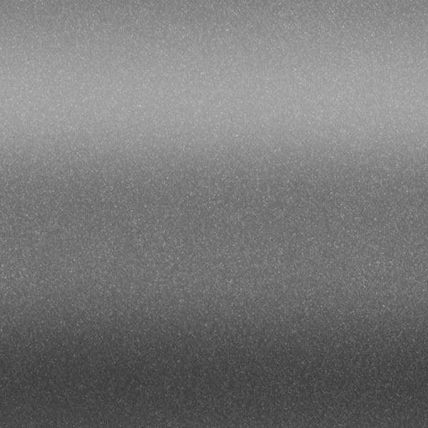 Satin Charcoal Metallic Vinyl Car Wrap applied to vehicle surface with smooth satin finish and deep metallic grey color

