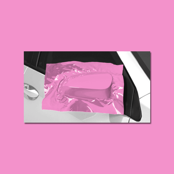The bubblegum pink #vinylwrap is done - Blackout Tinting