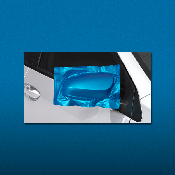 60" Satin Blue Aluminum Vinyl Car Wrap